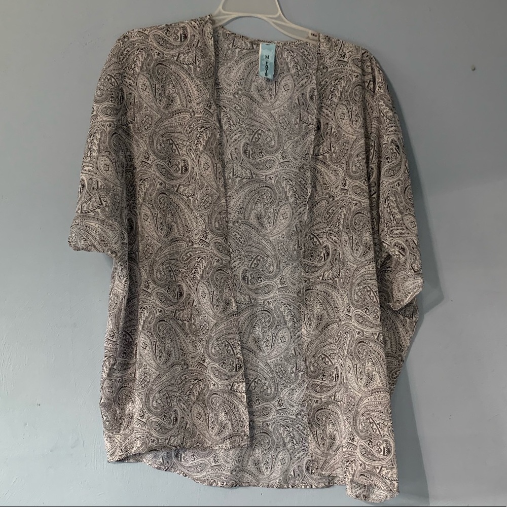 Sheer kimono.